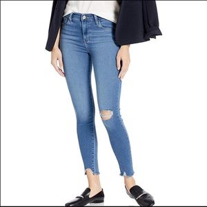 High rise skinny jeans